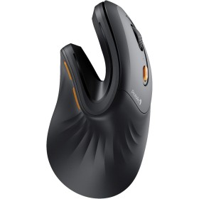 ProtoArc Ratón Ergonómico, EM11 NL Inalámbrico Mini Vertical Ratón óptico Recargable con 3 Puertos de Dispositivo (2*Bluetooth y