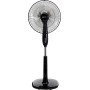 Amazon Basics Oscillating Digital Standing Fan with 3 Dual Blades and Remote Control, Black