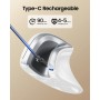 ProtoArc Ratón Ergonómico, EM11 NL Inalámbrico Mini Vertical Ratón óptico Recargable con 3 Puertos de Dispositivo (2*Bluetooth y