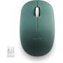 NGS Fog Pro Green - Ratón Inalámbrico Óptico de 1000 dpi, Interfaz Nano USB, Botones Silenciosos, 2 Botones y Rueda de