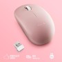 NGS Fog Pro Green - Ratón Inalámbrico Óptico de 1000 dpi, Interfaz Nano USB, Botones Silenciosos, 2 Botones y Rueda de