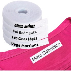 100 Etiquetas Personalizadas para Ropa con Nombre - Marcador Termoadhesivo Infantil para vuelta al cole, niños, guardería -