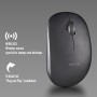 NGS Fog Pro Green - Ratón Inalámbrico Óptico de 1000 dpi, Interfaz Nano USB, Botones Silenciosos, 2 Botones y Rueda de