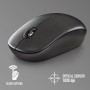 NGS Fog Pro Green - Ratón Inalámbrico Óptico de 1000 dpi, Interfaz Nano USB, Botones Silenciosos, 2 Botones y Rueda de