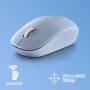 NGS Fog Pro Green - Ratón Inalámbrico Óptico de 1000 dpi, Interfaz Nano USB, Botones Silenciosos, 2 Botones y Rueda de