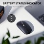 INPHIC Raton inalámbrico, 2.4G Raton inalámbrico Recargable con Receptor USB, 3 Niveles Ajustables De dpi para Computadora