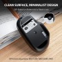 INPHIC Raton inalámbrico, 2.4G Raton inalámbrico Recargable con Receptor USB, 3 Niveles Ajustables De dpi para Computadora