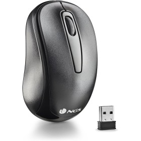 NGS Easy Gamma - Ratón Óptico Inalámbrico de 1200 dpi con Conexión USB, 2,4 GHz, Scroll + 2 Botones