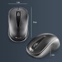 NGS Easy Gamma - Ratón Óptico Inalámbrico de 1200 dpi con Conexión USB, 2,4 GHz, Scroll + 2 Botones
