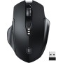 Uineer Raton Inalambrico, [Actualizado] Pantalla con Batería Visible, Raton Ordenador Inalambrico 2.4G USB, 4 Niveles dpi