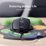 Uineer Raton Inalambrico, [Actualizado] Pantalla con Batería Visible, Raton Ordenador Inalambrico 2.4G USB, 4 Niveles dpi