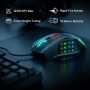 Redragon M908 Impact RGB - Raton Gaming para juegos MMO - Botones laterales - Sensor óptico con 12,400 DPI, Ratón para Windows