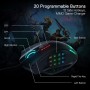 Redragon M908 Impact RGB - Raton Gaming para juegos MMO - Botones laterales - Sensor óptico con 12,400 DPI, Ratón para Windows