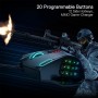 Redragon M908 Impact RGB - Raton Gaming para juegos MMO - Botones laterales - Sensor óptico con 12,400 DPI, Ratón para Windows