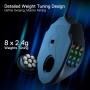 Redragon M908 Impact RGB - Raton Gaming para juegos MMO - Botones laterales - Sensor óptico con 12,400 DPI, Ratón para Windows