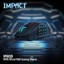 Redragon M908 Impact RGB - Raton Gaming para juegos MMO - Botones laterales - Sensor óptico con 12,400 DPI, Ratón para Windows