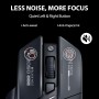 INPHIC Ratón Bluetooth Explorer A9, modo dual Bluetooth 5.0/2.4G, inalámbrico, recargable, 2400 DPI, luz de respiración RGB,