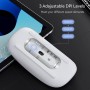 Uiosmuph G11 Ratón Inalámbrico Recargable, Mouse Wireless 2,4 GHz con Receptor Tipo C y USB, Clics Silenciosos, Ratón Óptico