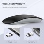 Uiosmuph G11 Ratón Inalámbrico Recargable, Mouse Wireless 2,4 GHz con Receptor Tipo C y USB, Clics Silenciosos, Ratón Óptico