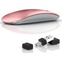 Uiosmuph G11 Ratón Inalámbrico Recargable, Mouse Wireless 2,4 GHz con Receptor Tipo C y USB, Clics Silenciosos, Ratón Óptico