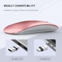 Uiosmuph G11 Ratón Inalámbrico Recargable, Mouse Wireless 2,4 GHz con Receptor Tipo C y USB, Clics Silenciosos, Ratón Óptico