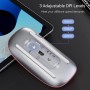 Uiosmuph G11 Ratón Inalámbrico Recargable, Mouse Wireless 2,4 GHz con Receptor Tipo C y USB, Clics Silenciosos, Ratón Óptico