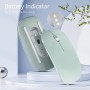 Uiosmuph G11 Ratón Inalámbrico Recargable, Mouse Wireless 2,4 GHz con Receptor Tipo C y USB, Clics Silenciosos, Ratón Óptico