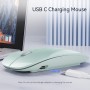 Uiosmuph G11 Ratón Inalámbrico Recargable, Mouse Wireless 2,4 GHz con Receptor Tipo C y USB, Clics Silenciosos, Ratón Óptico