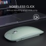 Uiosmuph G11 Ratón Inalámbrico Recargable, Mouse Wireless 2,4 GHz con Receptor Tipo C y USB, Clics Silenciosos, Ratón Óptico