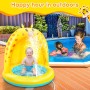 lenbest Piscina Inflable para Bebés, Hinchable Infantil, Piscina para Bebés Jirafa con Toldo Engrosado, Aspersor de Juego con