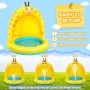 lenbest Piscina Inflable para Bebés, Hinchable Infantil, Piscina para Bebés Jirafa con Toldo Engrosado, Aspersor de Juego con