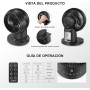 LeaderPro AC Motor Silent Fan with Remote Control, Turbo 3D Oscillations, Desktop Fan with Human Proximity Sensor for Air