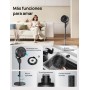 Dreo Bedroom Fan, 80° Oscillating Standing Fan, Quiet to 25dB, 25m/s for Office, 90° Manual Vertical, 3 Speed, Remote Control,