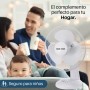 Max Star - Desktop Fan 12" MS-2412 Powerful 40W Quiet, Protective Grid, 3 Speeds, Anti-Tip, Portable, Ventilation, Home, Office,