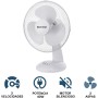 Max Star - Desktop Fan 12" MS-2412 Powerful 40W Quiet, Protective Grid, 3 Speeds, Anti-Tip, Portable, Ventilation, Home, Office,