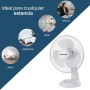 Max Star - Desktop Fan 12" MS-2412 Powerful 40W Quiet, Protective Grid, 3 Speeds, Anti-Tip, Portable, Ventilation, Home, Office,