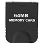 WICAREYO arjeta de Memoria Negra 64M para la Consola Wii NGC Gamecube