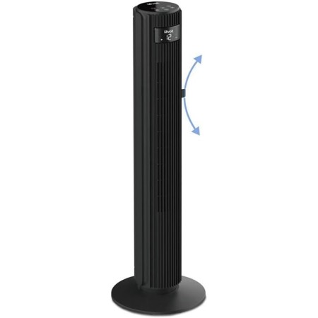 LEVOIT 20dB Tower Fan with Remote Control, 7.9 m/s with DC Motor, 26W Quiet Fan with Sleep Mode, 4 Modes and 12 Speeds, 12H