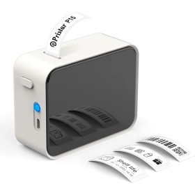 Pristar P15 Etiquetadora Mini Impresora de Etiquetas Portátil Térmica, Adhesivas Label Maker Compatible con iOS y Android, para