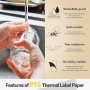 Pristar P15 Etiquetadora Mini Impresora de Etiquetas Portátil Térmica, Adhesivas Label Maker Compatible con iOS y Android, para