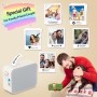 Pristar P15 Etiquetadora Mini Impresora de Etiquetas Portátil Térmica, Adhesivas Label Maker Compatible con iOS y Android, para