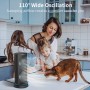 DR.PREPARE Table Fan Tower Fan 33cm 110° Oscillating Double Fan 3 Speeds 3 Timers Small Fan for Home Office Bedroom