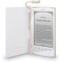 Sony PRSA-CL22 - Tapa protectora blanca con luz para lector de eBook - piel sintética, policarbonato, plástico ABS