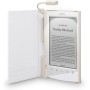 Sony PRSA-CL22 - Tapa protectora blanca con luz para lector de eBook - piel sintética, policarbonato, plástico ABS