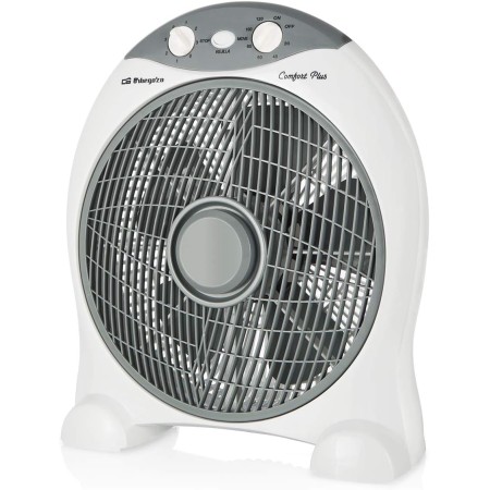 Orbegozo BF 1030 Floor Fan, 45 W, 3 Ventilation Speeds, Timer up to 2 Hours, Anti-Tipping Safety Device, Carry Handle, 30 cm
