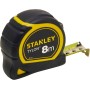 STANLEY Flexómetro Tylon de 8 m, Cinta Métrica, Cinta de Acero Resistente, Revestimiento Duradero Tylon (aumenta en 50%