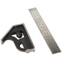 Starrett 10MH-150 - Regla con soporte angular (150 mm, métrica)