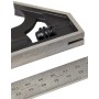 Starrett 10MH-150 - Regla con soporte angular (150 mm, métrica)