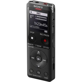 Sony ICD-UX570B.CE7 - Grabadora de Voz (4 GB Ampliable con SD, Micrófono Estéreo, LED de Grabación, Pantalla OLED, Delgada,