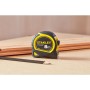 STANLEY Flexómetro Tylon de 8 m, Cinta Métrica, Cinta de Acero Resistente, Revestimiento Duradero Tylon (aumenta en 50%